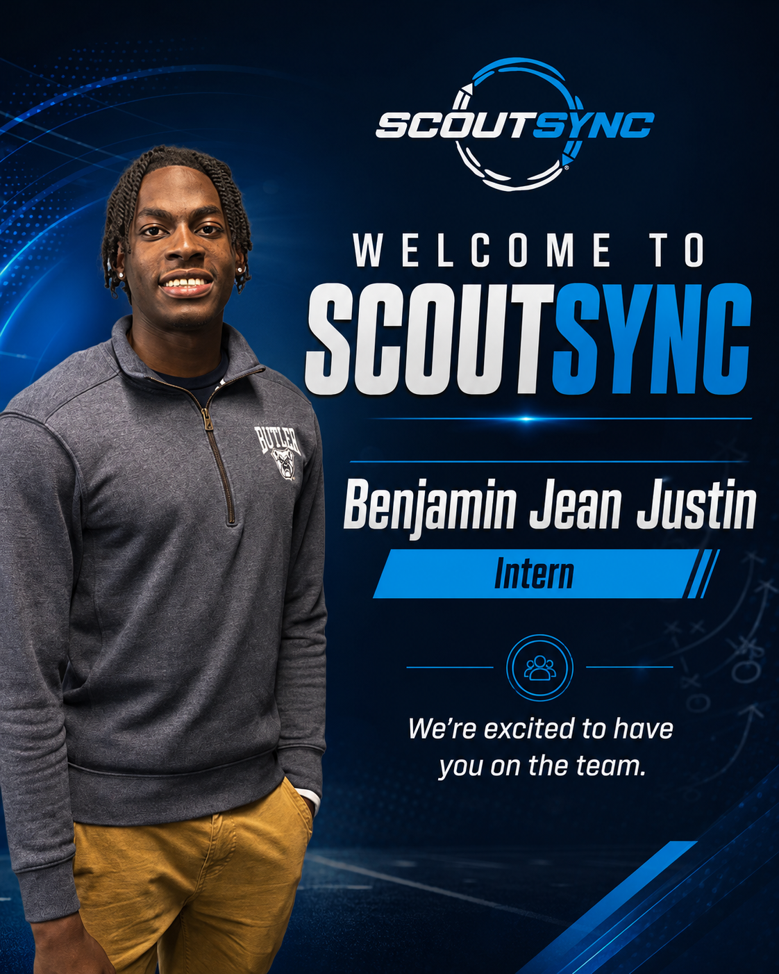 ScoutSync Welcomes Benjamin Jean Justin as Global Athlete & Agent Relations Intern