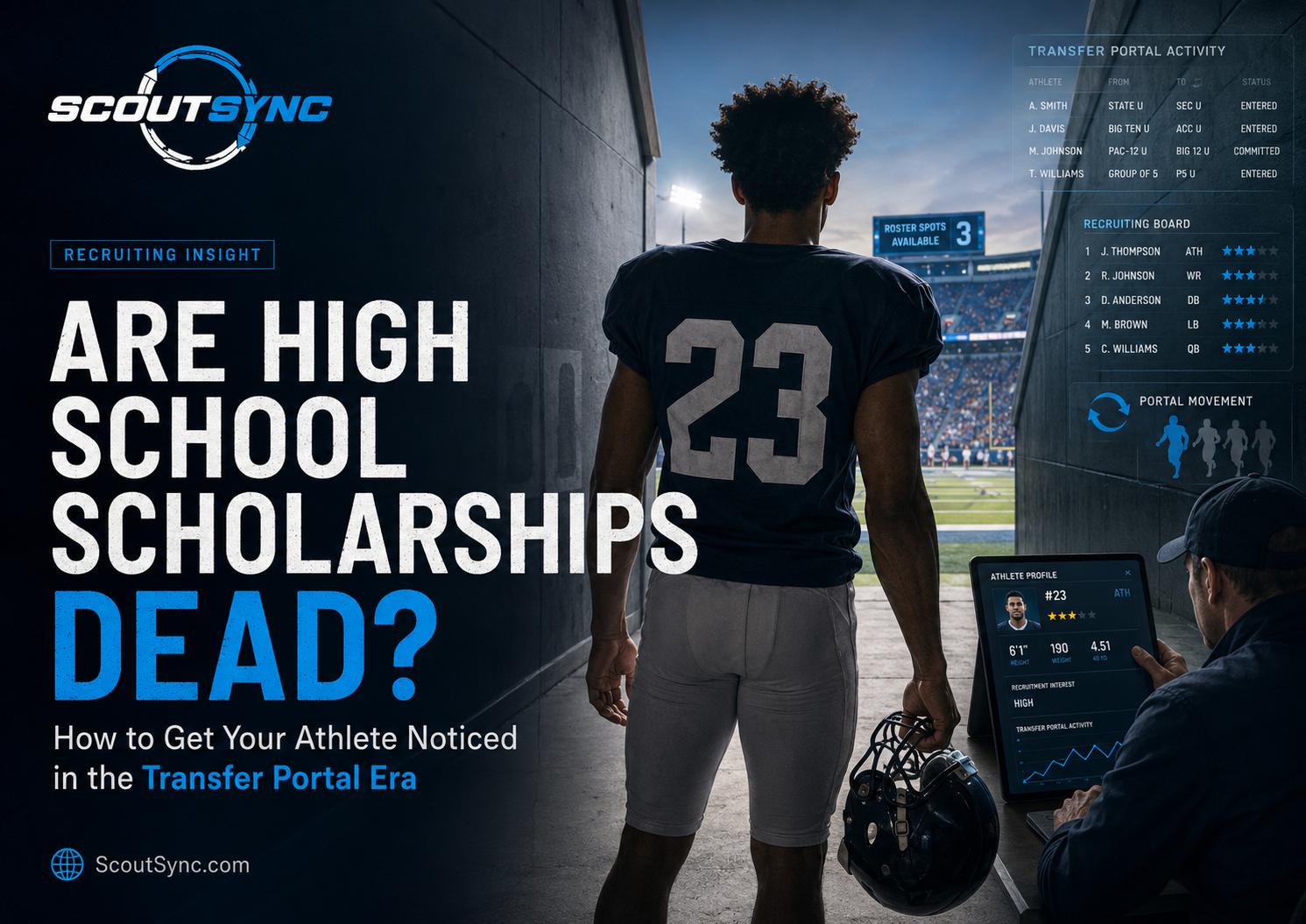 Are High School Scholarships Dead? How to Get Your Athlete Noticed in the Transfer Portal Era