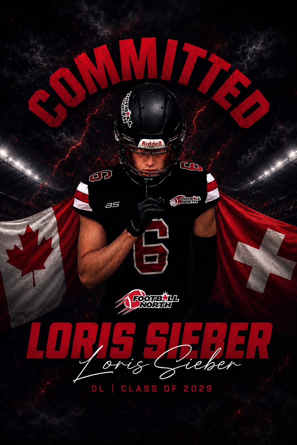 From the Swiss Alps to Canada's Football North: Loris Sieber, DE Zurich, Commits to Program Abroad